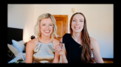 Two women smiling at the camera, representing live streams and direct engagement.